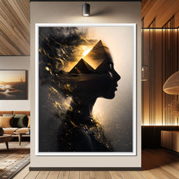 Golden Desert Queen Awakening - NicheCanvas