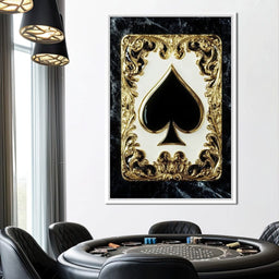 Opulent Ace of Spades Elegance - NicheCanvas