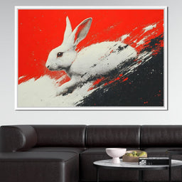 Bunny Running Wild In Vivid Dreams - NicheCanvas