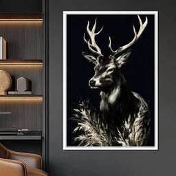 Silent Guardian of the Winter Grass - NicheCanvas