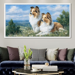 Pastoral Collie Companions - NicheCanvas