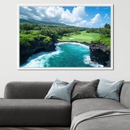 Ocean's Edge Golfer Dream - NicheCanvas
