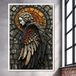 Ethereal Angel Guardian Mosaic - NicheCanvas