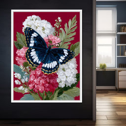 Midnight Butterfly Garden Bouquet - NicheCanvas