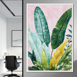 Tropical Leaf Harmony - NicheCanvas