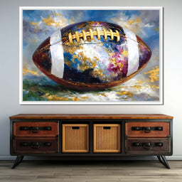 Golden Gridiron Glory Ball - NicheCanvas