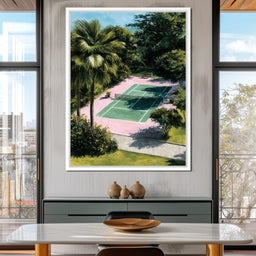 Palm Garden Tennis Court Retreat - NicheCanvas