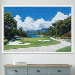 Tranquil Shoreline Golf Retreat - NicheCanvas