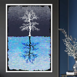 Binary Tree Reflection Pulse - NicheCanvas