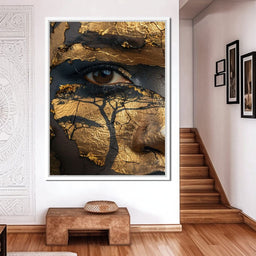 Golden Gaze Jungle - Sakeem Gibbs - NicheCanvas