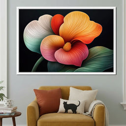 Petals That Dream in Neon - TooplesArt - NicheCanvas
