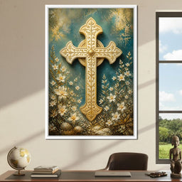 Gilded Petals Near The Relic - NicheCanvas