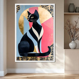 Feline Reverie Golden Dawn - NicheCanvas