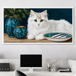 Gentle Feline Reverie - NicheCanvas