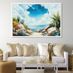 Desert Oasis Beyond Horizons - NicheCanvas