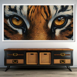 Tiger Stare Wilderness Majesty - NicheCanvas