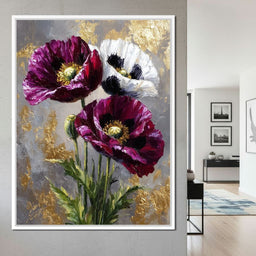 Golden Poppy Petal Sonata - NicheCanvas