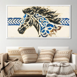 Galloping Essence of Blue - Alicia Smith - NicheCanvas