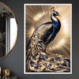 Radiant Majesty of the Gilded Plumage - NicheCanvas