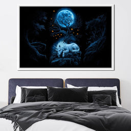 Moonlit Unicorn’s Sanctuary - TooplesArt - NicheCanvas
