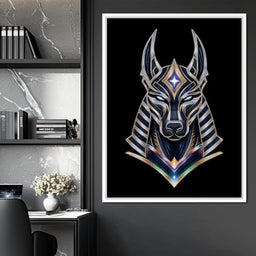 Celestial Anubis Guardian - NicheCanvas