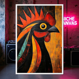 Rooster Radiance Symphony - NicheCanvas