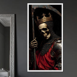 Gothic Reaper King Knight Skull - NicheCanvas