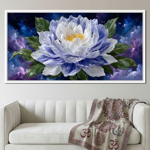 Starlit Peony Luminescence Canvas Print