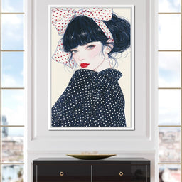 Polka Dot Afternoon Beauty - NicheCanvas