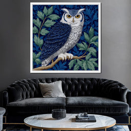 Majestic Owl Among Leaves - NicheCanvas
