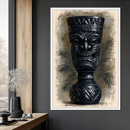 Ancient Totem Of The Island Spirit - NicheCanvas
