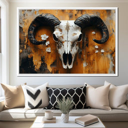 Horned Essence Rustic Elegance - NicheCanvas