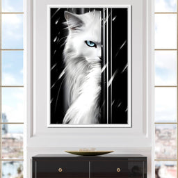 Feline Elegance in Monochrome - NicheCanvas