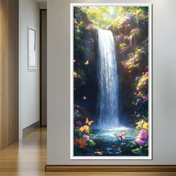 Gentle Cascade of Blossoms - NicheCanvas