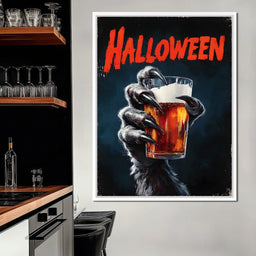 Werewolf Cheers Halloween Pint - NicheCanvas