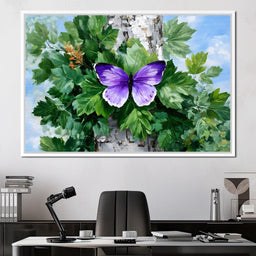 Fluttering Nature's Embrace - NicheCanvas