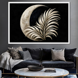 Crescent Shadow Over The Fallen Frond - NicheCanvas
