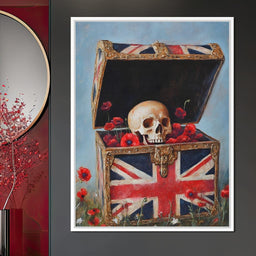 Union Legacy Skull Poppies - NicheCanvas