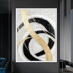 Golden Elegance Spirals - NicheCanvas