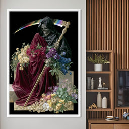 Death Rests With Fallen Petals - NicheCanvas