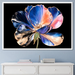 Gilded Petals Dancing Through Midnight - NicheCanvas