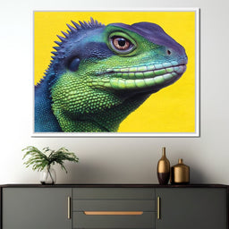 Lively Reptilian Portrait - NicheCanvas