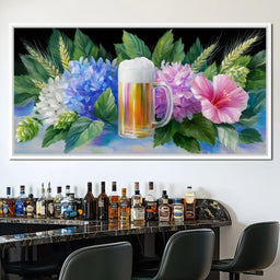 Floral Celebration Brew Symphony - NicheCanvas