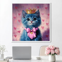 Royal Feline Heart Charmer - NicheCanvas