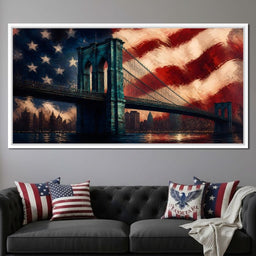 Patriotic Steel Span - NicheCanvas