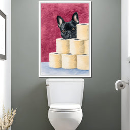French Bulldog Toilet Roll Sentinel - NicheCanvas