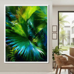 Lush Tropical Palm Oasis Flow - NicheCanvas