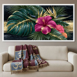 Gilded Petals Beneath The Canopy - NicheCanvas