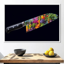 Vibrant Veggies Chef Knife - NicheCanvas