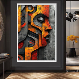 Metallic Face Labyrinth Illusion - Cole Williams - NicheCanvas